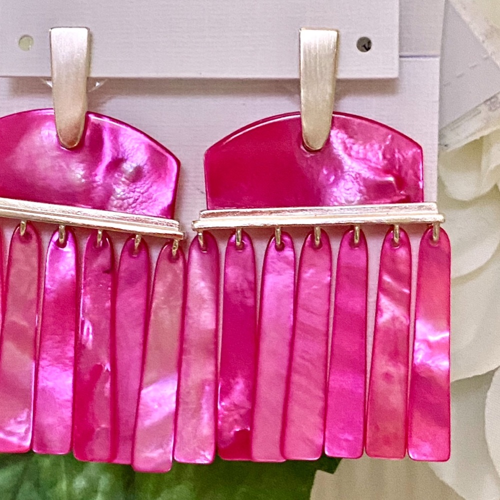 🌺🎉HP🎉🌺 NWT Kendra Scott Mother of Pearl Layne Earrings - Picture 6 of 16